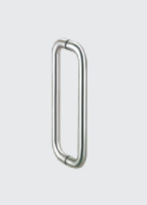 Picture of Pull Handles & Door Seals, Code HPH 2110 Back to Back Handles (Wooden Door thickness : 30-60 mm & Glass thickness : 8-12 mm), HPH 2110 : Back to Back Pull Handles Dia. 19mm, CTC Length 200mm, SS Finish