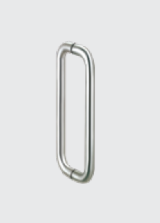 Picture of Pull Handles & Door Seals, Code HPH 2110 Back to Back Handles (Wooden Door thickness : 30-60 mm & Glass thickness : 8-12 mm), HPH 2110 : Back to Back Pull Handles Dia. 19mm, CTC Length 200mm, SS Finish