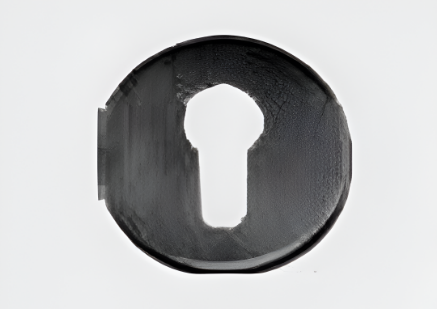 Picture of Round PZ Escutcheon 1,BL (For Dead bolt / Roller Latch / Single Dead Bolt Lock Only) 