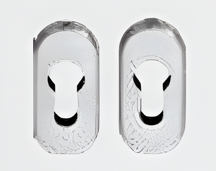 Picture of Oval PZ Escutcheon SS (For Dead bolt / Roller Latch / Single Dead Bolt Lock Only) 