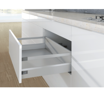 Picture of ArciTech Silver 450 mm pot & pan with railing, Height 186 mm, 70 kg