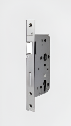 Picture of HBS 31 FSL: Sash Lock DIN Left/Right CTC 72 & Backset 60 SS Finish, (For Main and Internal doors)