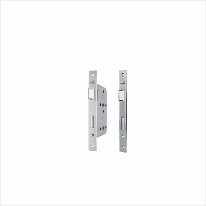 Picture of  HBS 31 FBL: Bathroom Lock DIN Left/Right  CTC 78 & Backset 55 SS Finish