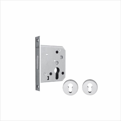 Picture of HBS 31 FSDL:Single Dead Lock DIN Left/Right  Backset 55, Black