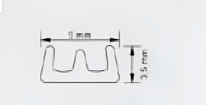 Picture of Door Seal, Perimeter Seal, E- shape Adhesive Seal 9*3.5 mm, 50 metre/box, White