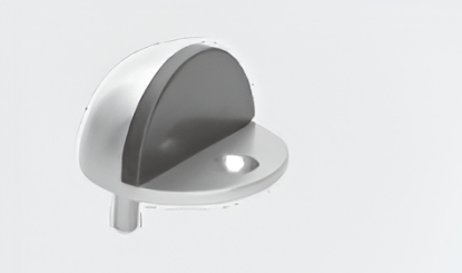 Picture of Door Accessorie, Door Stopper, Door Stopper Floor Mounted, HDS 44: Half-Dome shape floor mounted door stopper, Black