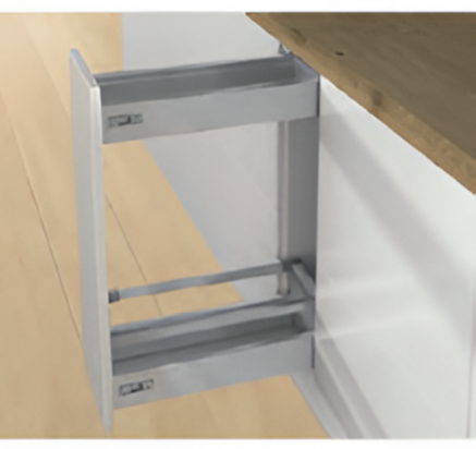 Picture of InnoTech Atira Narrow Pullout units NL 470 mm ,InnoTech Atira Narrow Pullout (Height 70+144mm)/ Silver/ 20 Kg/ Depth 470 mm